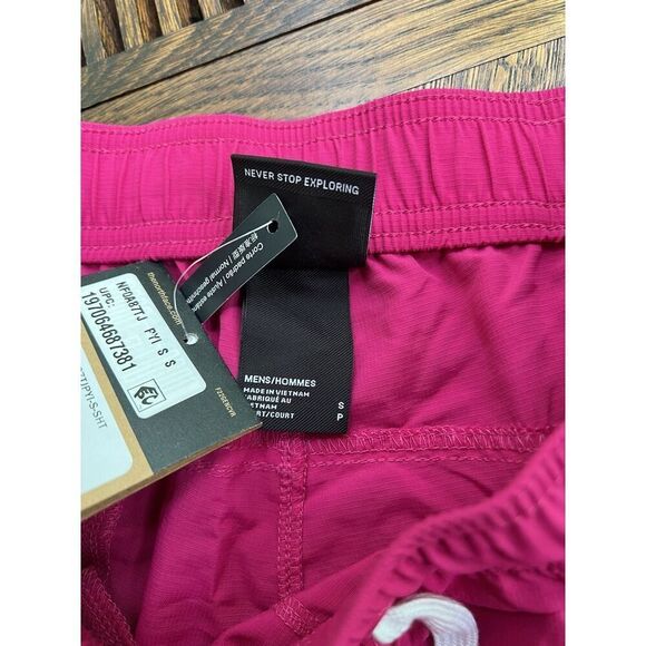 The North Face Men's 5" Action Woven 2.0 Shorts Size SMALL Pink Primrose New - Picture 5 of 6